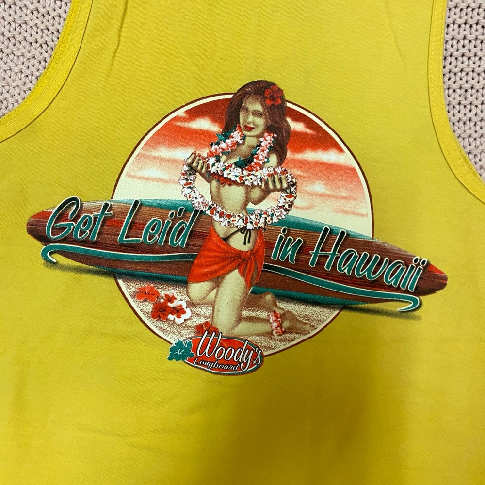 ✰ "get lei'd in hawaii" graphic tank ✰